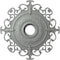 Ekena Millwork Orleans Ceiling Medallion (Fits Canopies up to 8 1/4"), 38 3/8"OD x 6 5/8"ID x 2 7/8"P, Primed White CM38OL - alternate 1